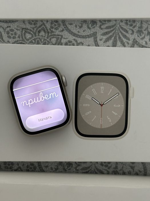 Apple watch 8 series, 41мм - Бежевый, как новый!