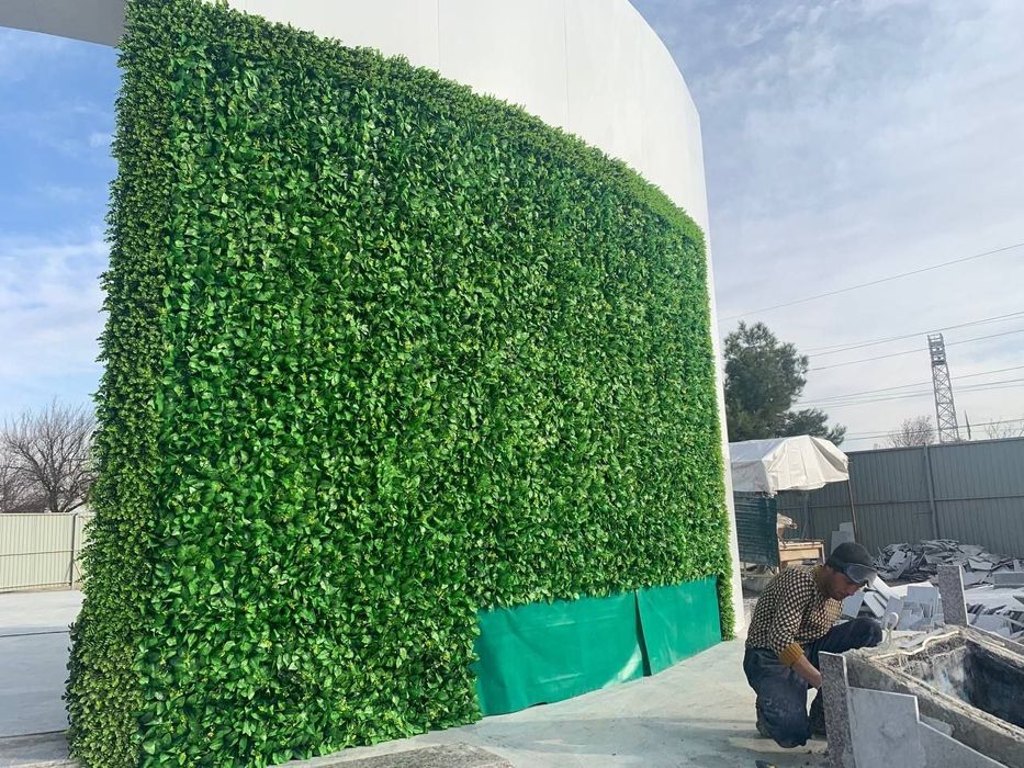 Фито стена озеленение искусственный   мох цветы. Суний гулар декор