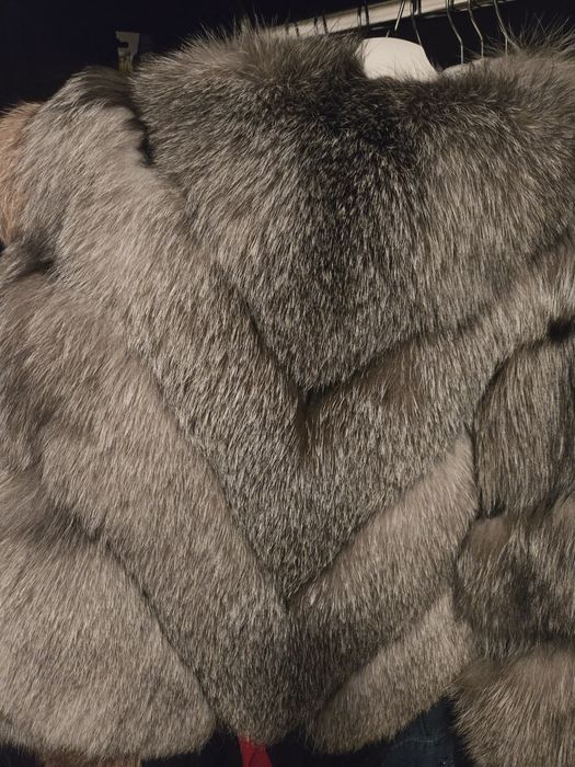 Haina de Blana 2in1 Vulpe Argintie