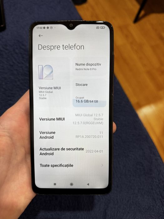 Vand Xiaomi Redmi Note 8 Pro