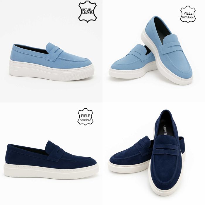 Oferta! Pantofi din piele naturală, lucrați manual–modele unice 41-45