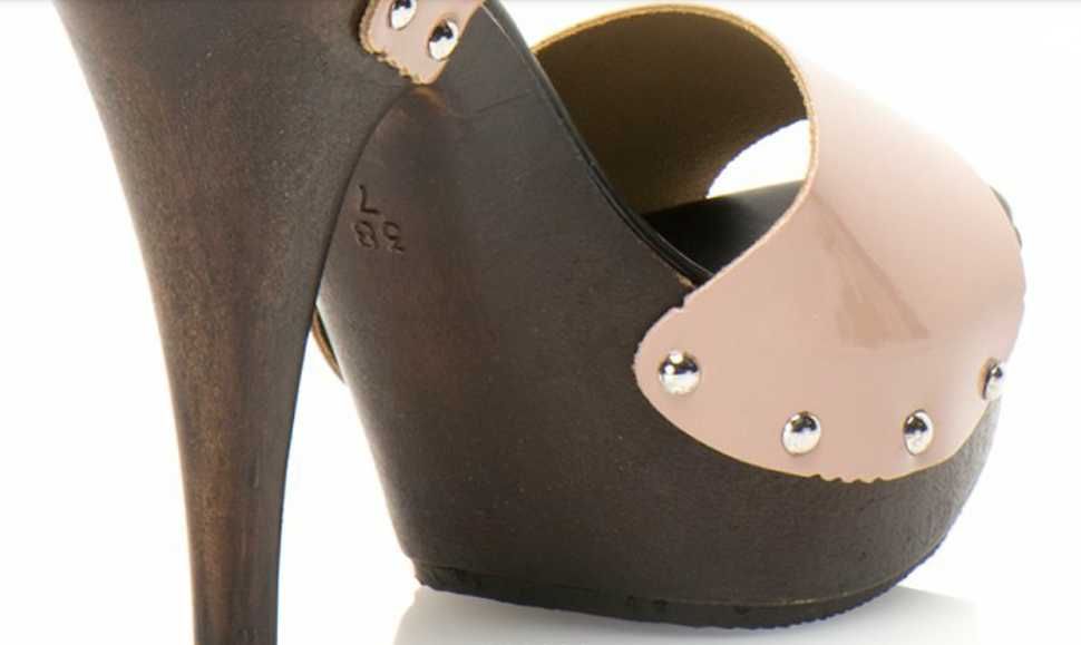 %ПРОМО% VERSACE № 36 – Дамски сандали ест кожа ток/платформа 13/4см