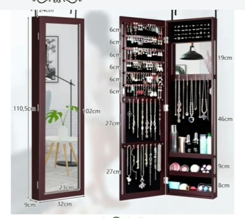 Oglinda caseta de bijuterii, dulapior dormitor, dressing