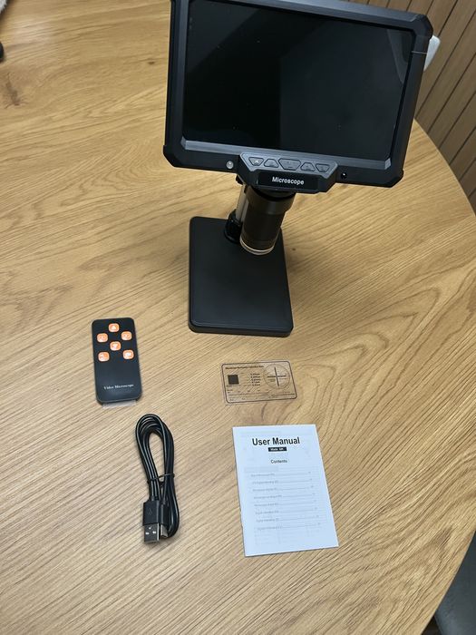 Microscop digital profesional , 7 inch, 16MP, 1080HD, conectare PC
