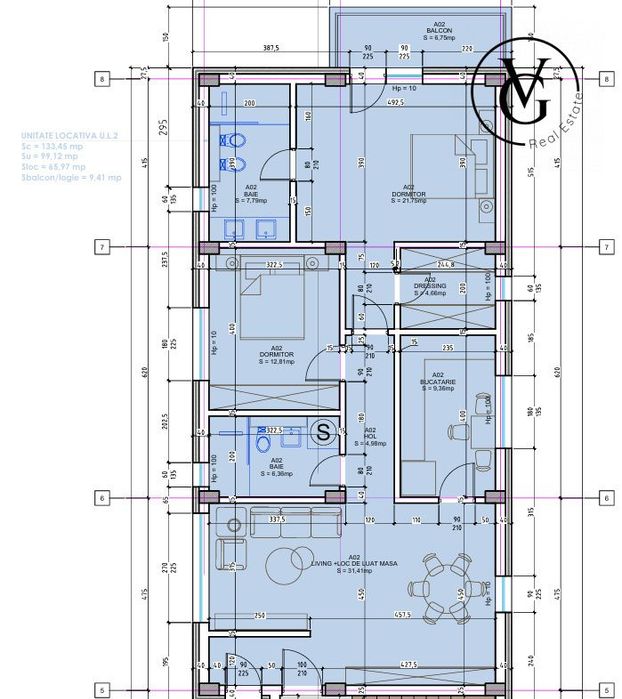 Apartament decomandat 3 camere | LKB Residence | Elvila