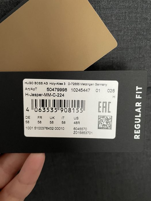 Sacou Barbati Hugo Boss Regular Fit