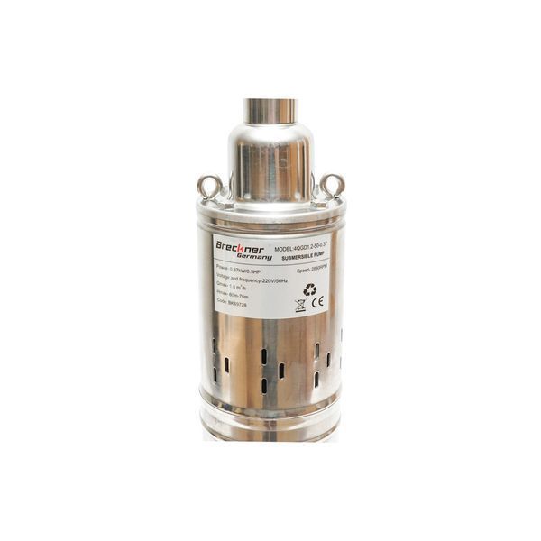 Потопяема водна помпа d100mm, 30l/min дълбочина 50m, 220v, 370w 4qgd1.