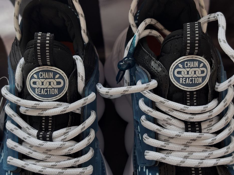Adidasi Versace Chain Reaction colectie albastra