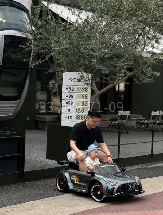 Детский Электромобиль Mercedes-Benz GTR 24V, дрифткар, LED, Bluetooth