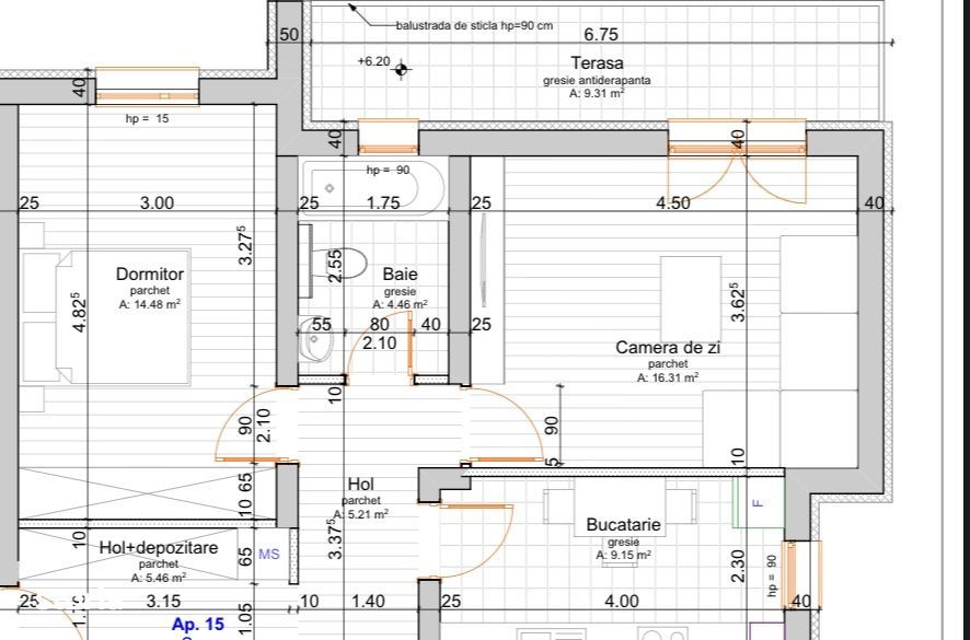 Apartament 2 camere Giroc, zona Esso, 55 mp, smart home, AC