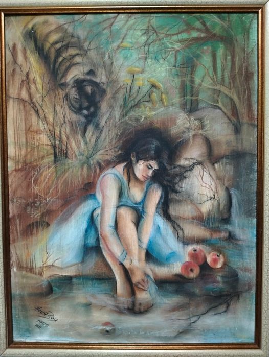 Картина художника Алии, без названия, 1999 года создания.