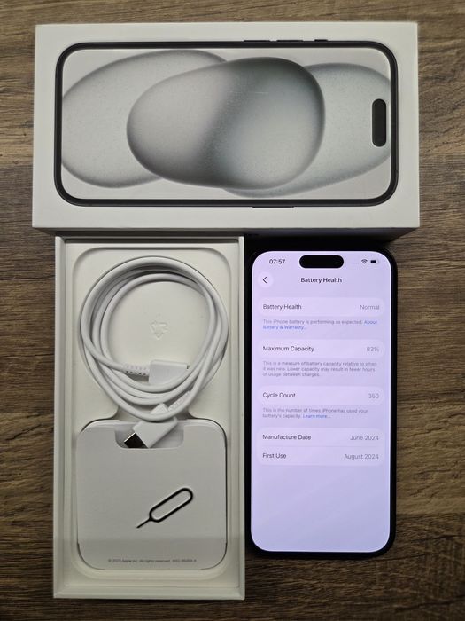 iPhone 15 256GB, Black, Neverlocked