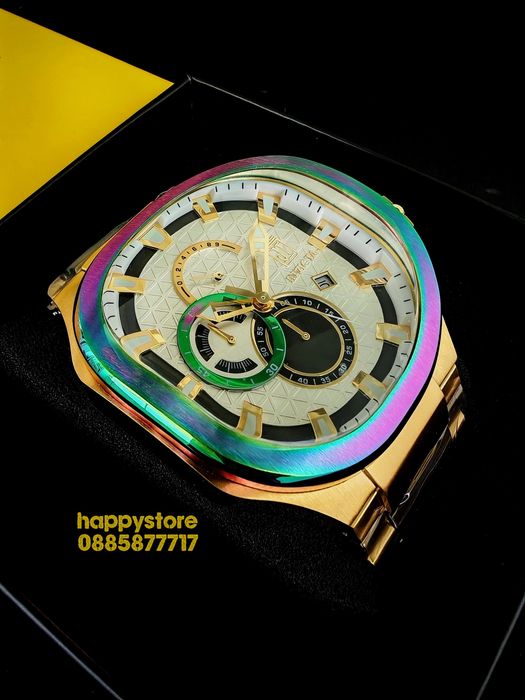часовник INVICTA Jason Taylor Limited edition Gold 60 mm, Инвикта нов