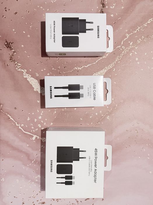 Зарядни 25W/45W/50W за Samsung-100% оригинални и кабели