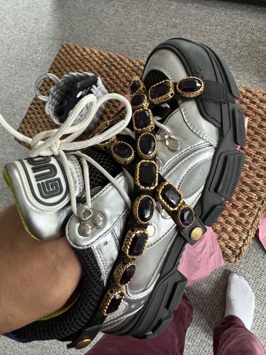 Adidasi Gucci Flashtrek Removeble Crystals , 40,5 originali,ca noi!