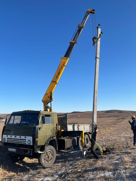 Услуги манипулятора 6,3тон и яма бур