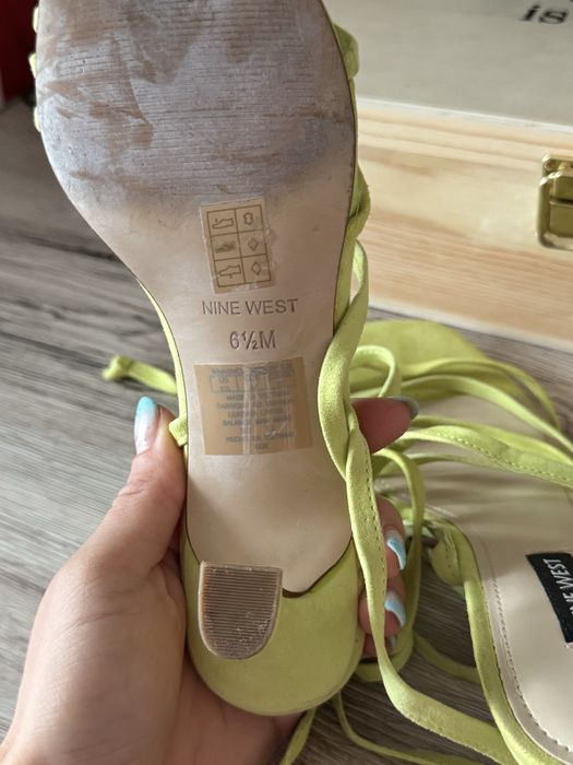 Vand sandale piele lime