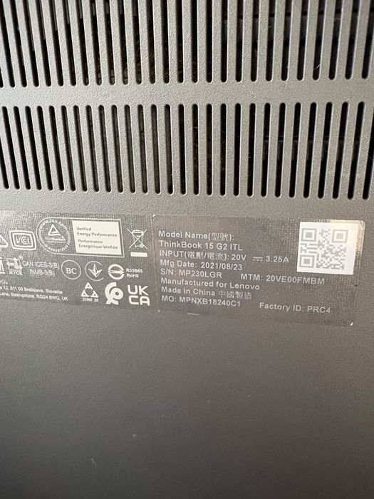 Лаптоп Lenovo THINKBOOK 15 GL  ITL