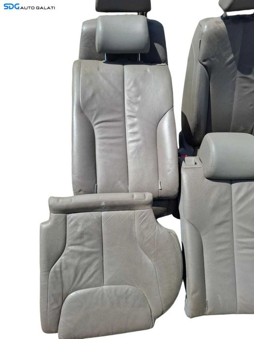 Interior Complet Scaun Scaune Stanga Dreapta Fata Sofer Pasager Piele Neagra cu Rabatare Bancheta Spate cu Sezut Spatar Volkswagen Passat B6 2005 - 2010 [LC1614]