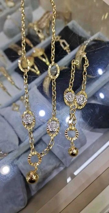 Позлатени бижута 14К златно покритие имат и печат