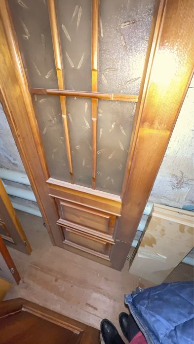 деревянные двухстворчатые двери, ручной работы