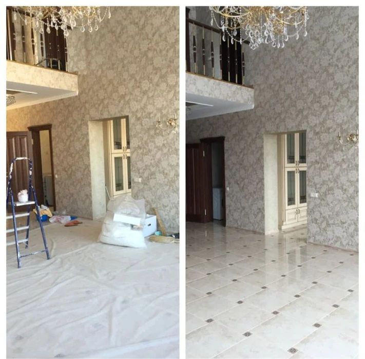 Уборка после ремонта.