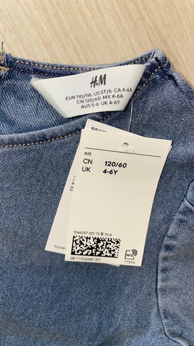 Платье джинсовое H&M детское