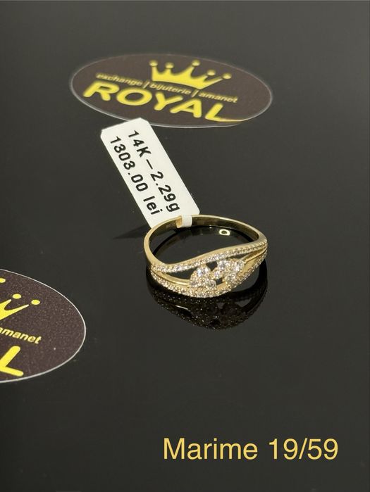 Bijuteria ROYAL : Inel AUR 14K NOU / 2.29 GR