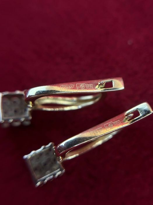 Золотые серьги/BariBarShop/0•0•12