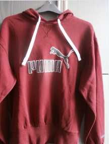 Нова черна спортна ватирана блуза с качулка-16лв