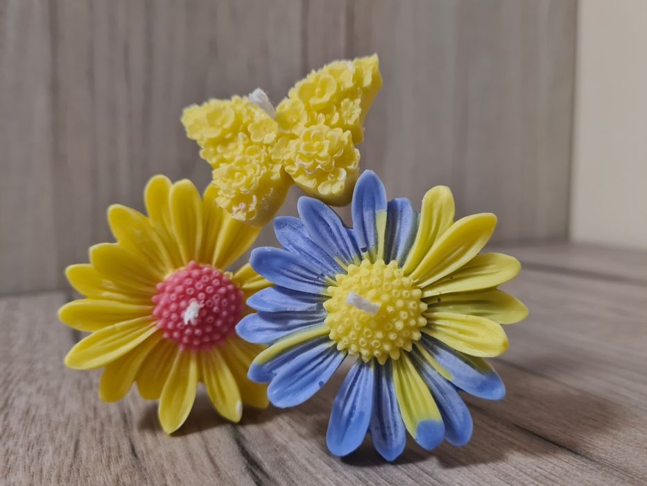 Букет от соеви свещи