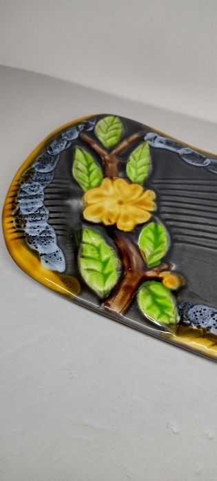 Винтидж керамично плато за сервиране или декорация Vallauris, Франция.