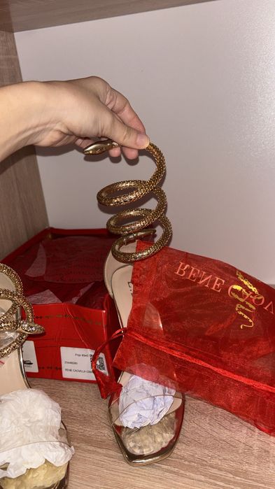Sandale Renee Caovilla - aurii serpent