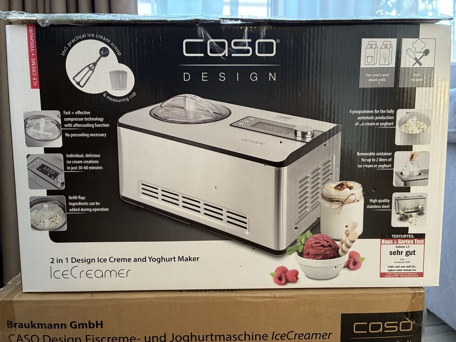 Vând aparat de înghețată cu compresor, CASO