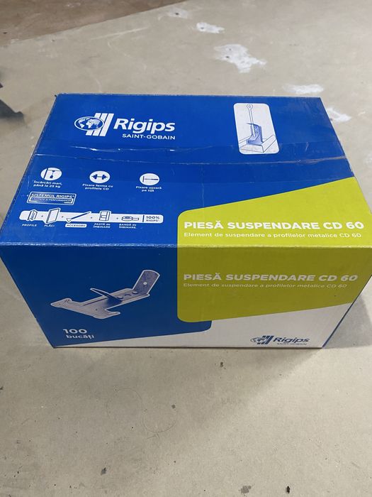 Piesa gips carton, pentru suspendare, CD, Rigips, otel galvanizat, 85 mm