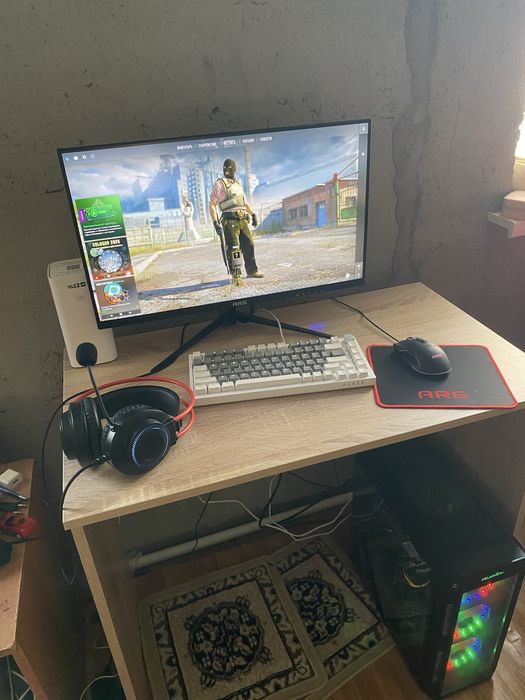 Игровой пк монитор клавиатура мышка