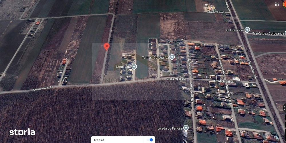 Teren 600 mp str Molidului langa padure
