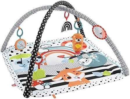Нов Fisher-Price комплект сензорна игра 3 в 1 за новородени със светлини и звуци