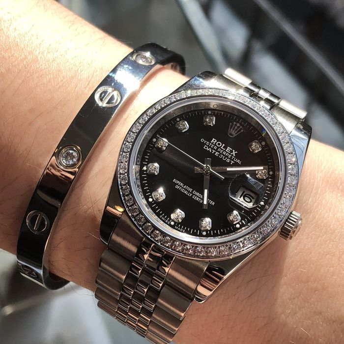 Rolex datejust black dial 36,mm