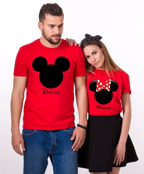 За Влюбени! LOVE тениски MICKEY Mouse, Daddy & Mommy! Или с ТВОЯ идея!
