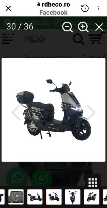 Vând scuter electric rac plus nou nouț