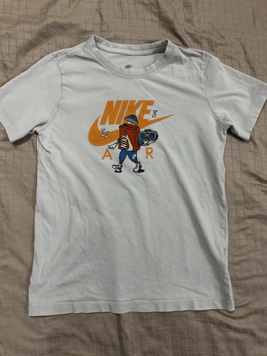 Nike (Найк) син юношески анцуг + тениска, спортен сет за момче 160-168 см