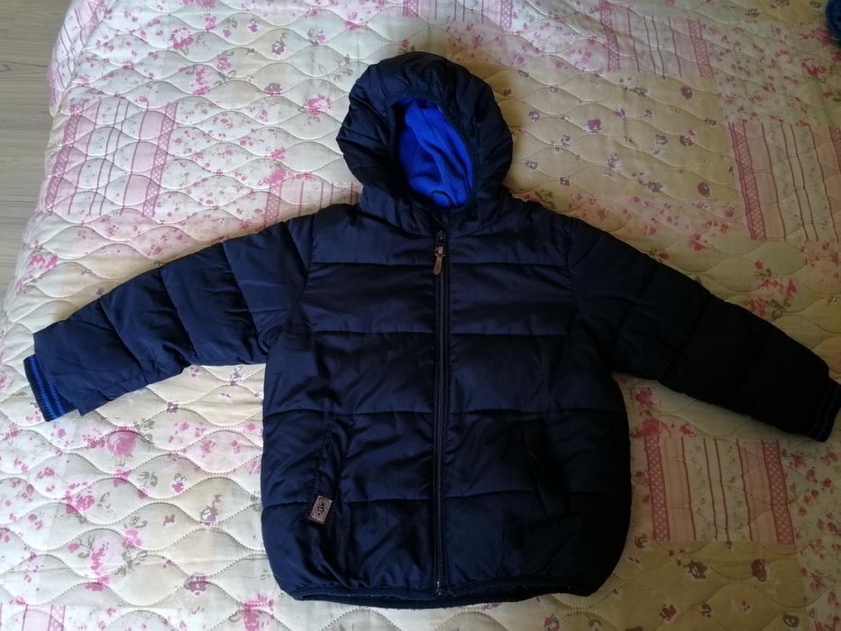 Детско зимно яке + подарък грейка размер-98см