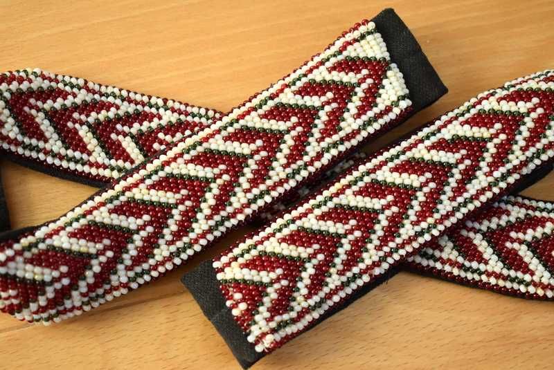 Колан за народна носия - мънистен