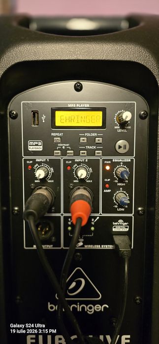 Boxă Activă Behringer Eurolive B115MP3,USB +BLUETHOOT
