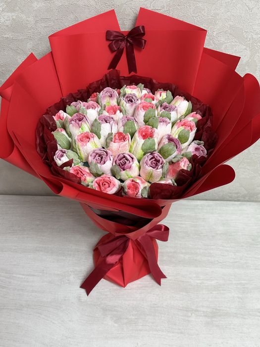 Букет зефирных тюльпанов