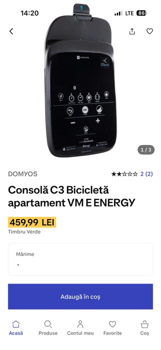 Bicicleta eliptica C3 Domyos