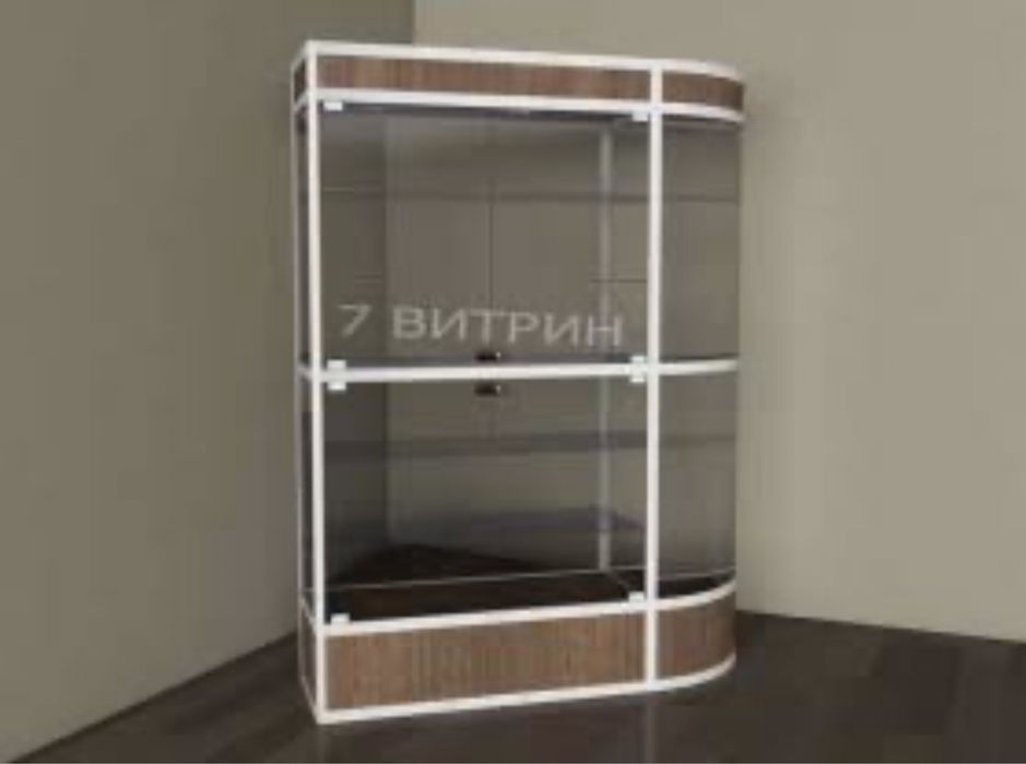 Срочно продам витрину угловую