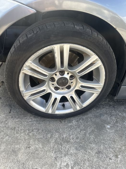 Jante BMW E90 e91 e92 m pachet 5x120 17” anvelope de vara doua latimi