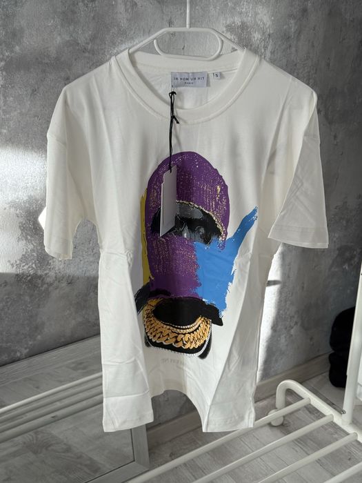 Tricou Ih Nom Uh Nit Amiri Off white bape